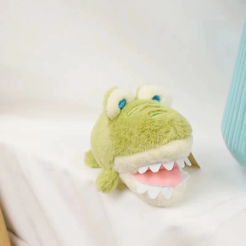 Cartoon Trendy Eating Hand Crocodile Plush Toy Keychain Doll Pendant Couple Backpack Accessories Gift