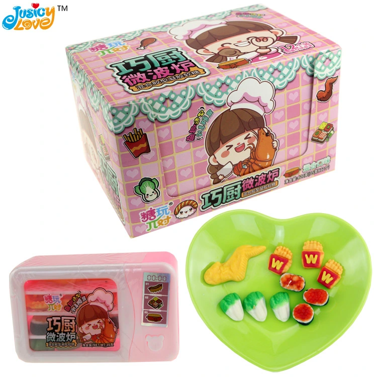 High Quality Novelty Candy Toys Microwave Oven Toy with Gummy Candy